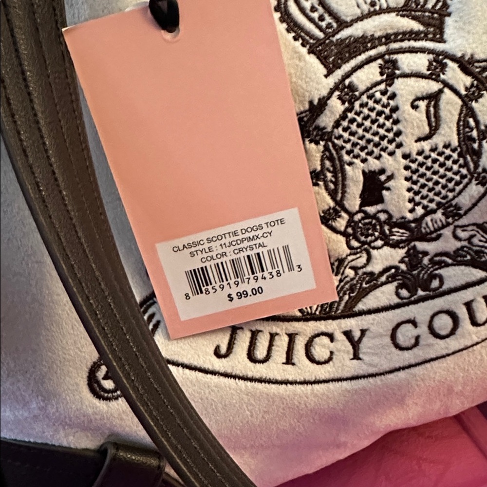 Juicy couture classic Scottie dogs tote daydreamer - Picture 3 of 9